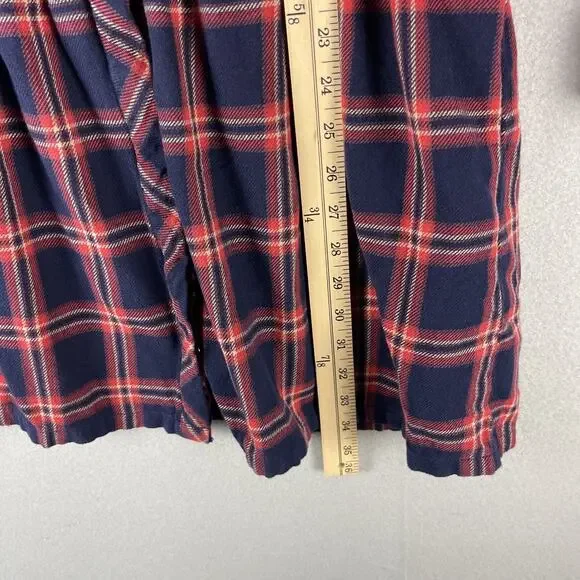 Current Elliott Flannel Dress Women Small Drop Waist Plaid Academia Preppy - Picture 8 of 13